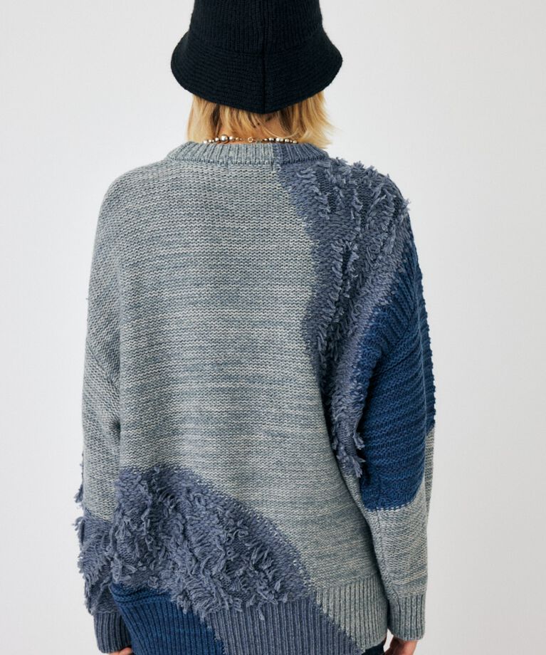 MOUSSY「PATCH DESIGN ニット」|ニット・セーター|
