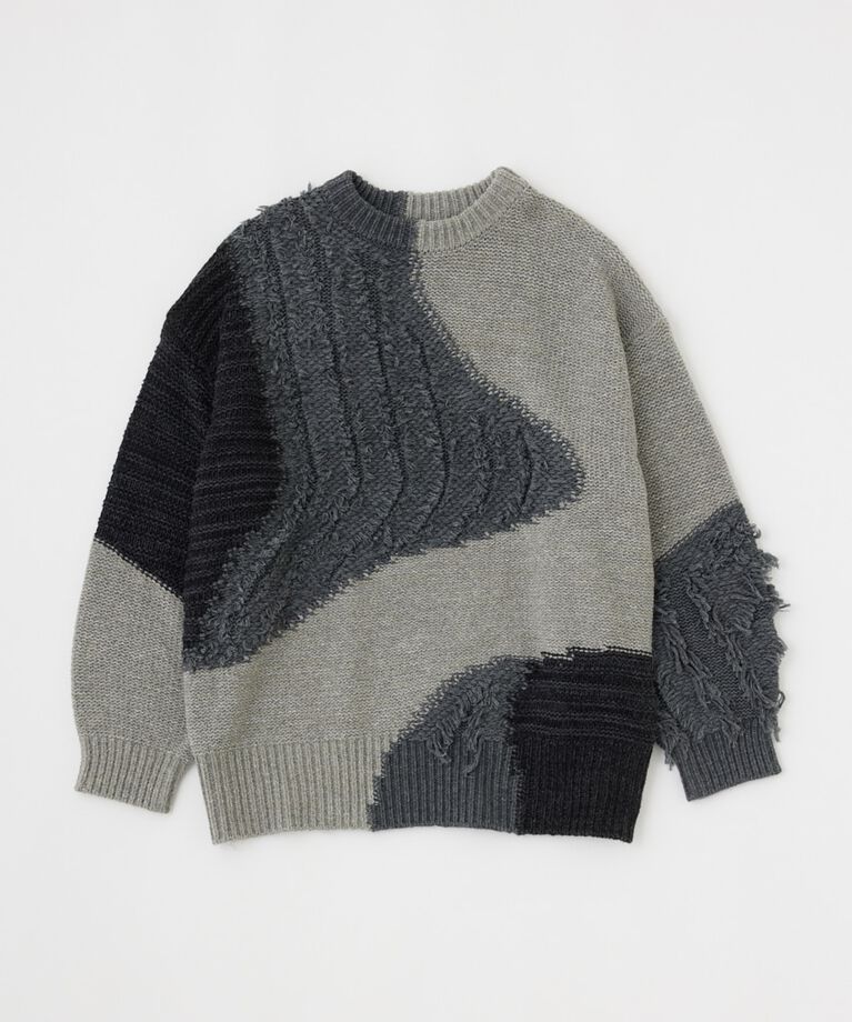 MOUSSY「PATCH DESIGN ニット」|ニット・セーター|