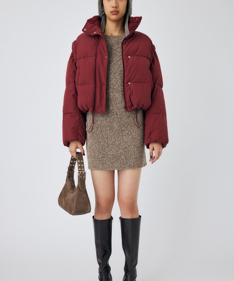 MOUSSY「CROPPED PUFFER DETACHABLE ジャケット」|その他|