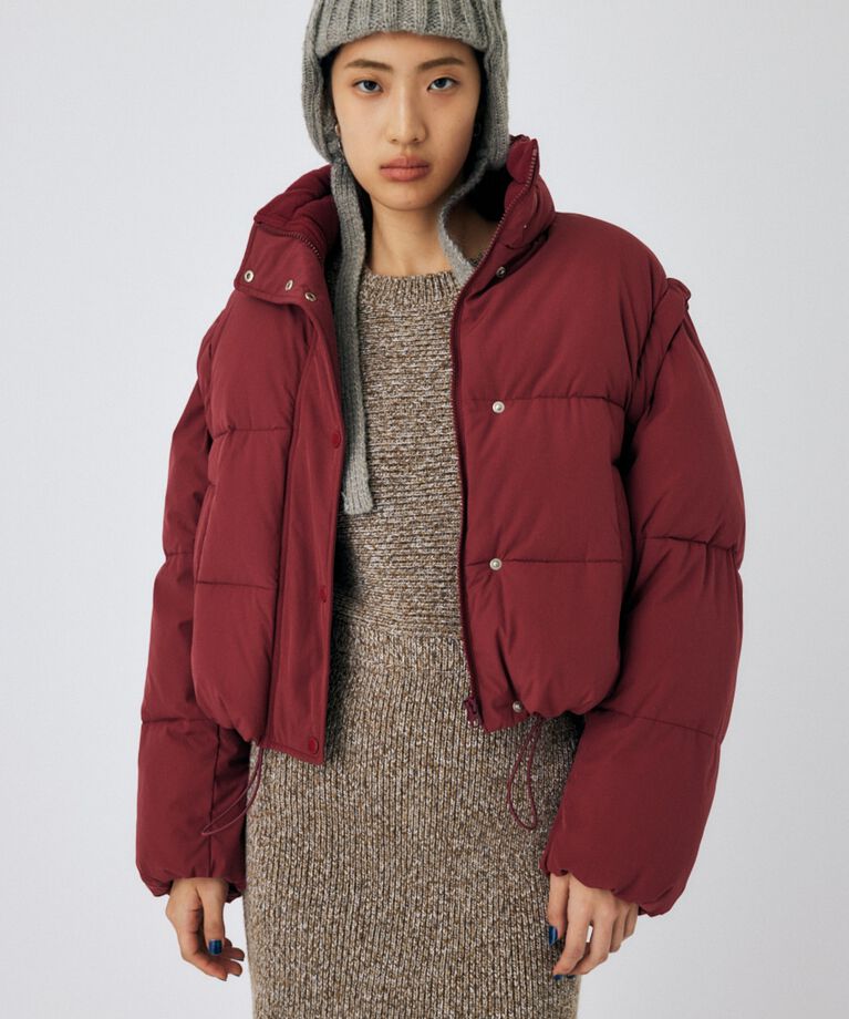 MOUSSY「CROPPED PUFFER DETACHABLE ジャケット」|その他|