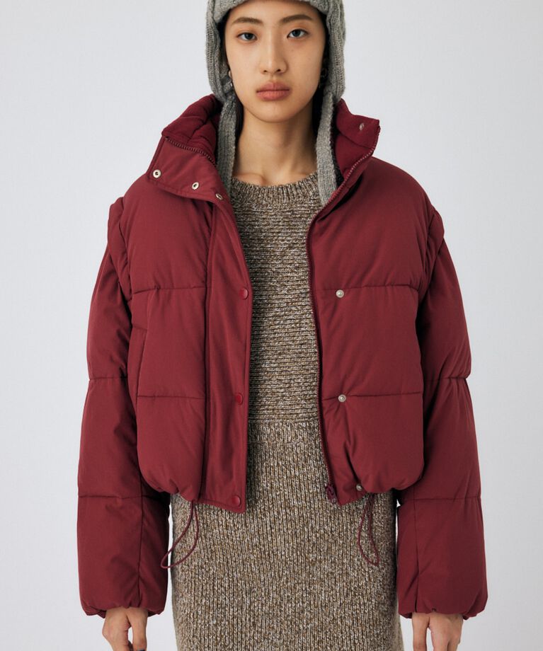 MOUSSY「CROPPED PUFFER DETACHABLE ジャケット」|その他|