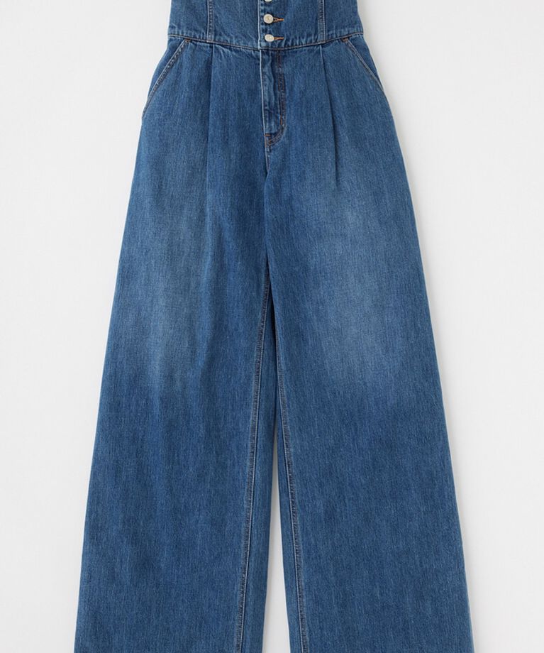 MOUSSY「CORSET DESIGN BAGGY」|デニム|