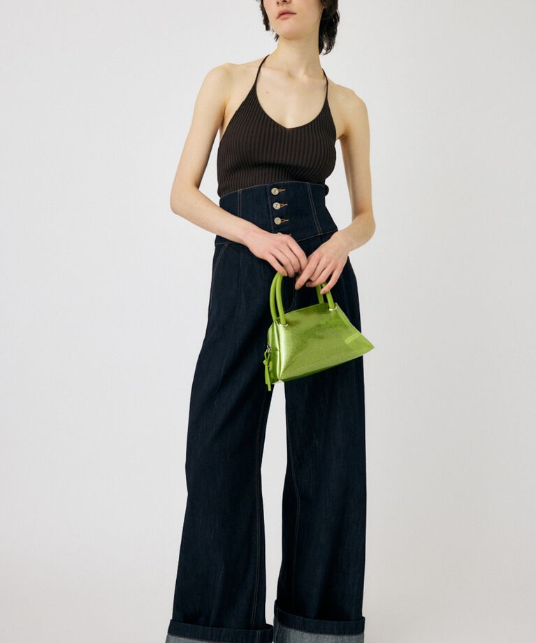 MOUSSY「CORSET DESIGN BAGGY」|デニム|