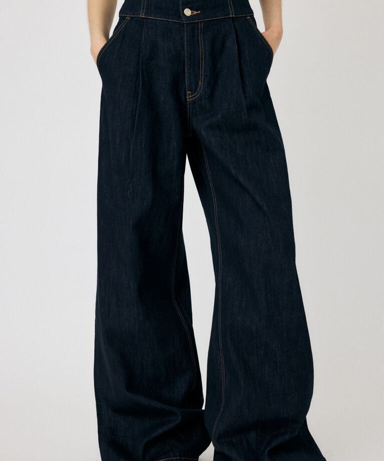 MOUSSY「CORSET DESIGN BAGGY」|デニム|