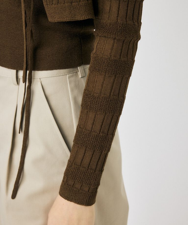 MOUSSY「KNIT キャミ & RIBBON シャツセット」|シャツ・ブラウス|