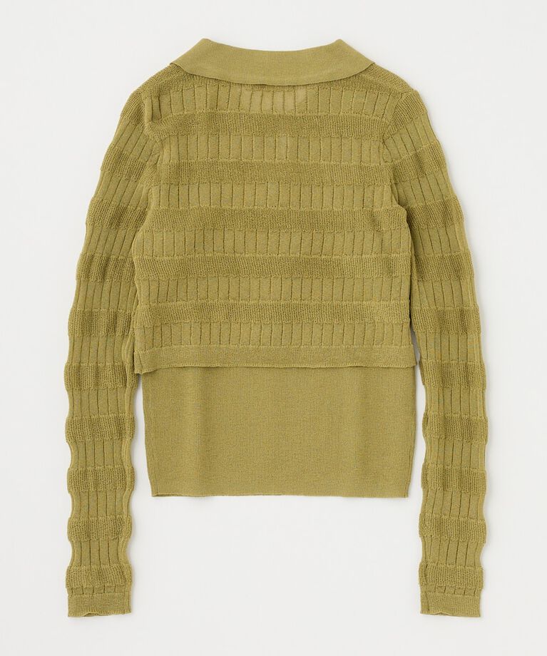 MOUSSY「KNIT キャミ & RIBBON シャツセット」|シャツ・ブラウス|