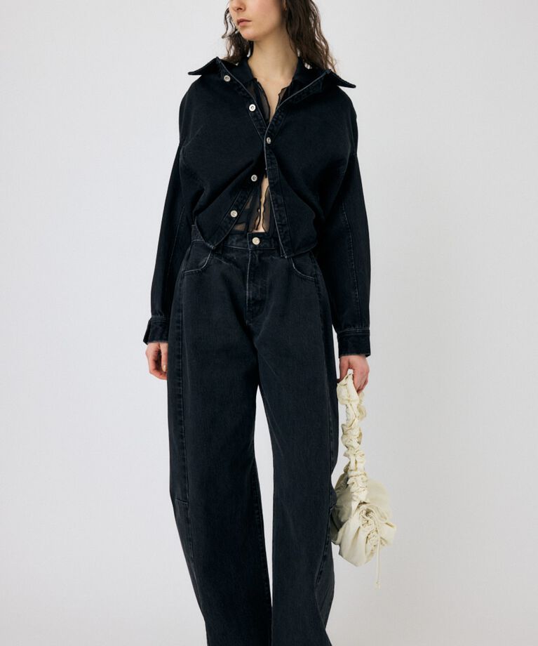 MOUSSY「REMAKE WIDE STRAIGHT」|デニム|