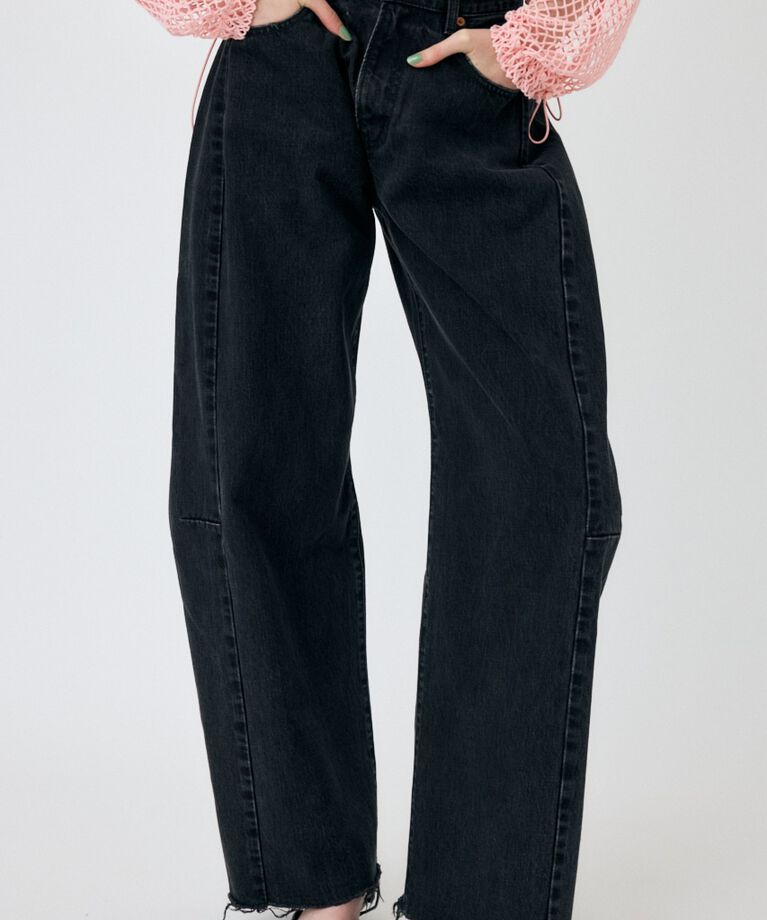 MOUSSY「REMAKE WIDE STRAIGHT」|デニム|