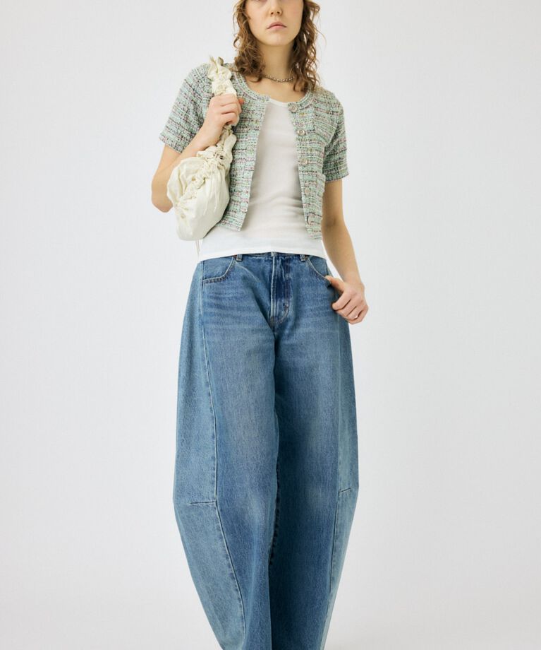 MOUSSY「REMAKE WIDE STRAIGHT」|デニム|L/BLU1