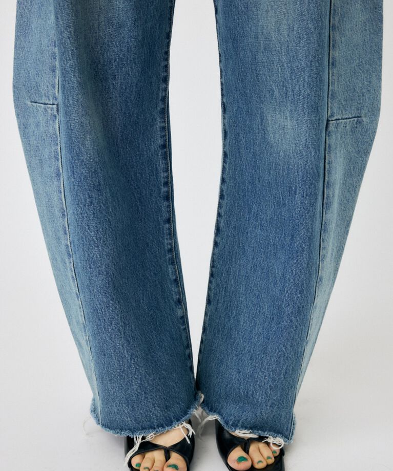 MOUSSY「REMAKE WIDE STRAIGHT」|デニム|
