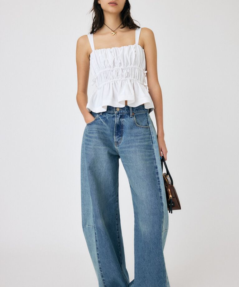 MOUSSY「REMAKE WIDE STRAIGHT」|デニム|
