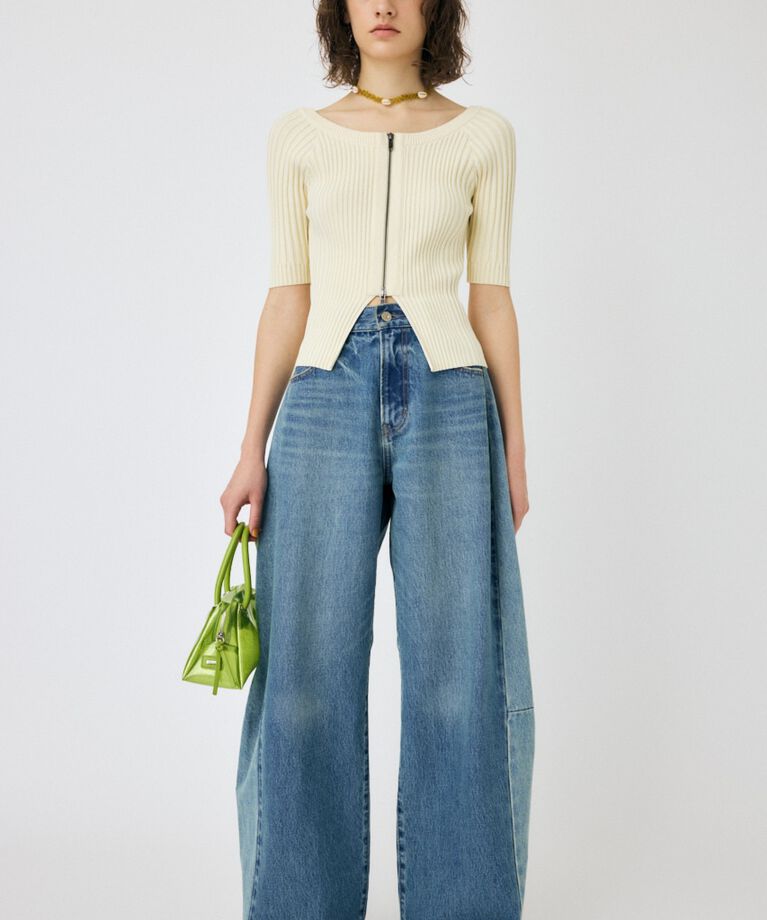 MOUSSY「REMAKE WIDE STRAIGHT」|デニム|