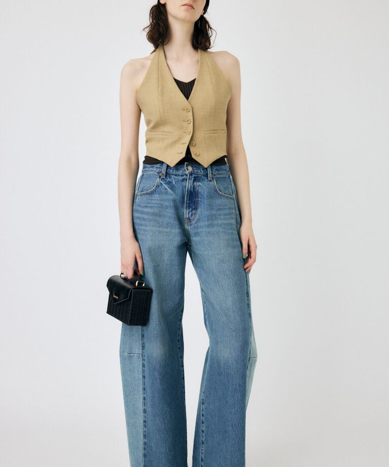 MOUSSY「REMAKE WIDE STRAIGHT」|デニム|