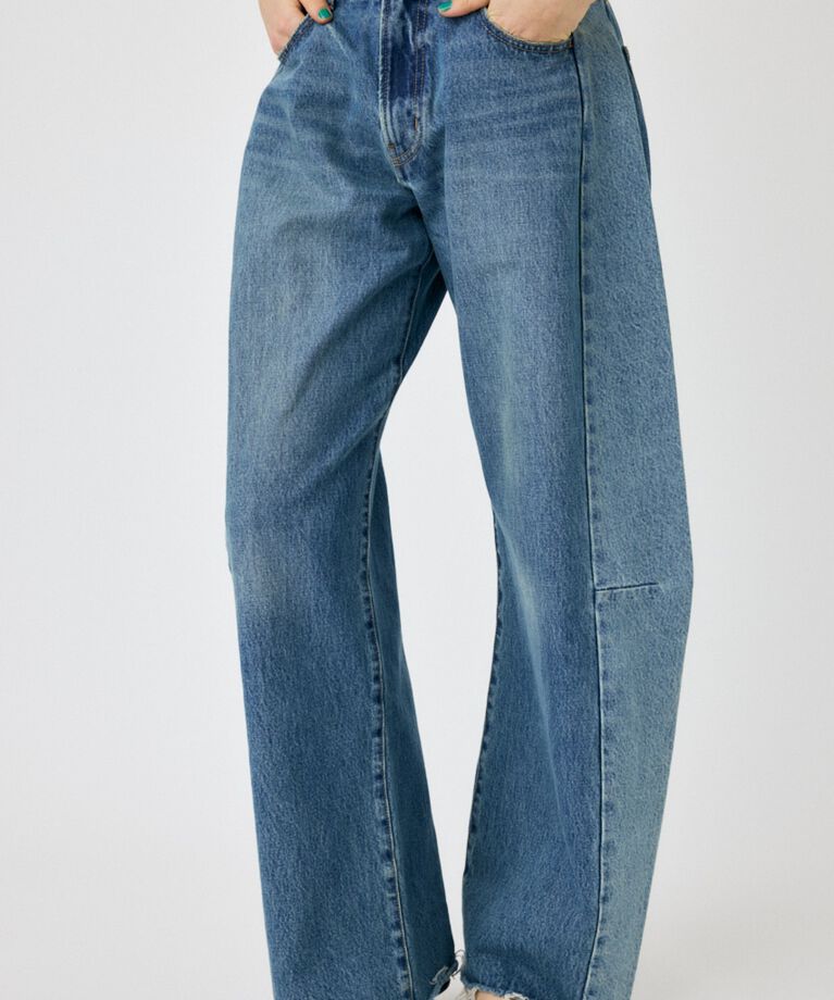 MOUSSY「REMAKE WIDE STRAIGHT」|デニム|