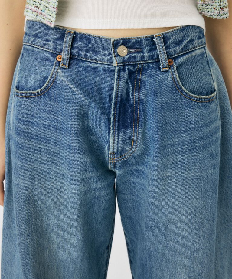 MOUSSY「REMAKE WIDE STRAIGHT」|デニム|