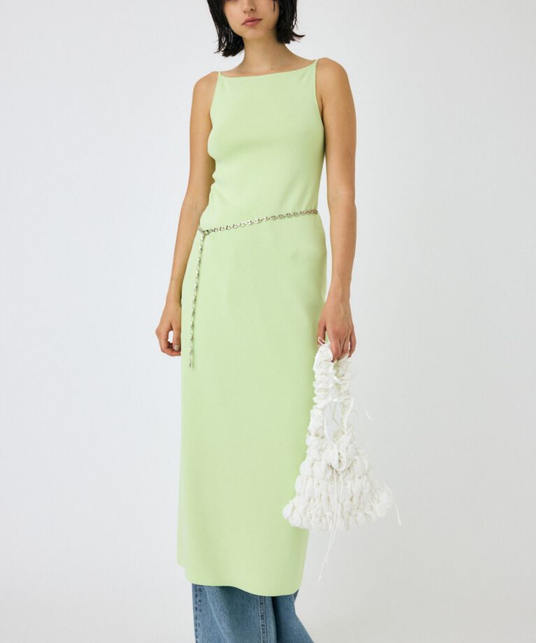 MOUSSY「BACKLESS ニットドレス」|ワンピース|