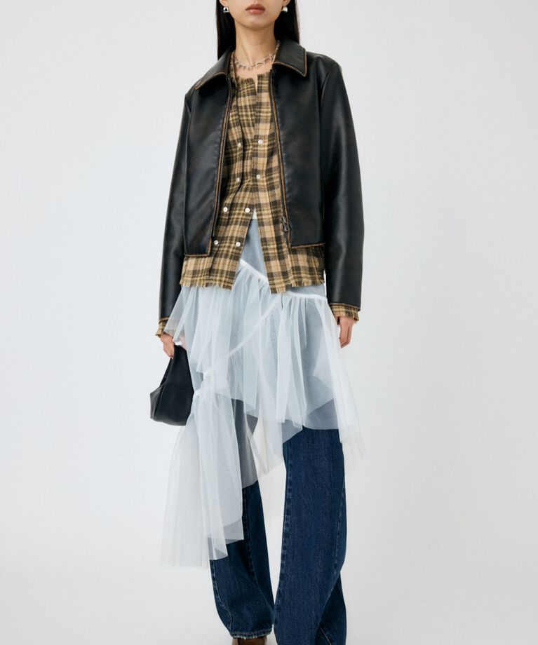 MOUSSY「TWO IN ONE ワイドストレートデニム」|デニム|
