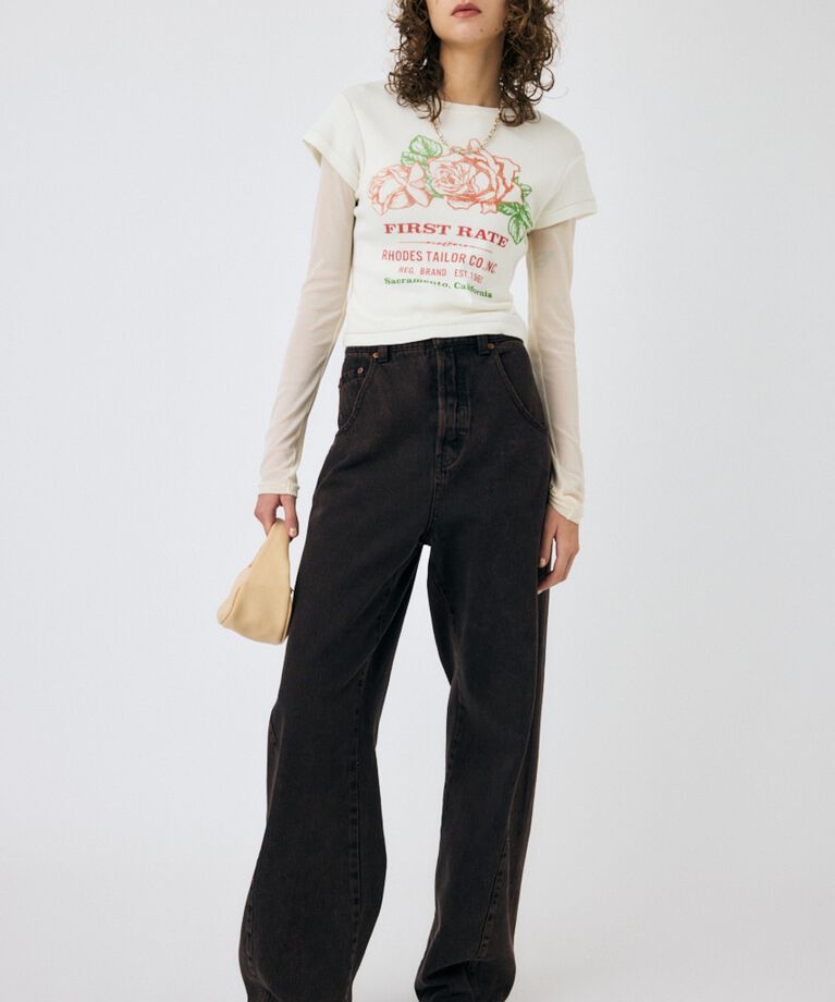 MOUSSY「VINTAGE LABEL Tシャツ」|Tシャツ・カットソー|