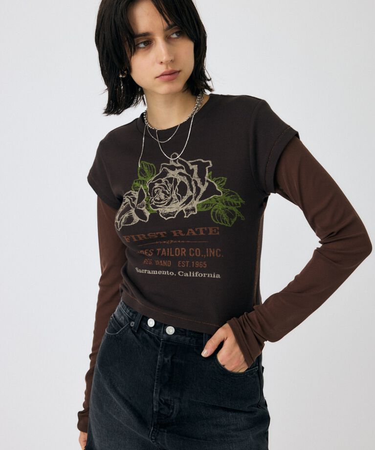MOUSSY「VINTAGE LABEL Tシャツ」|Tシャツ・カットソー|