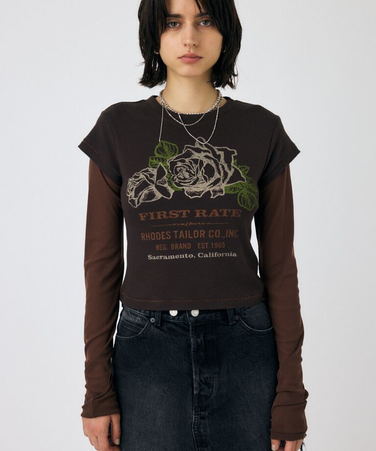 MOUSSY「VINTAGE LABEL Tシャツ」|Tシャツ・カットソー|