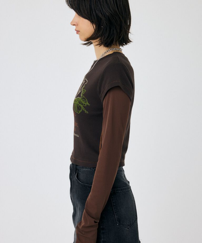 MOUSSY「VINTAGE LABEL Tシャツ」|Tシャツ・カットソー|