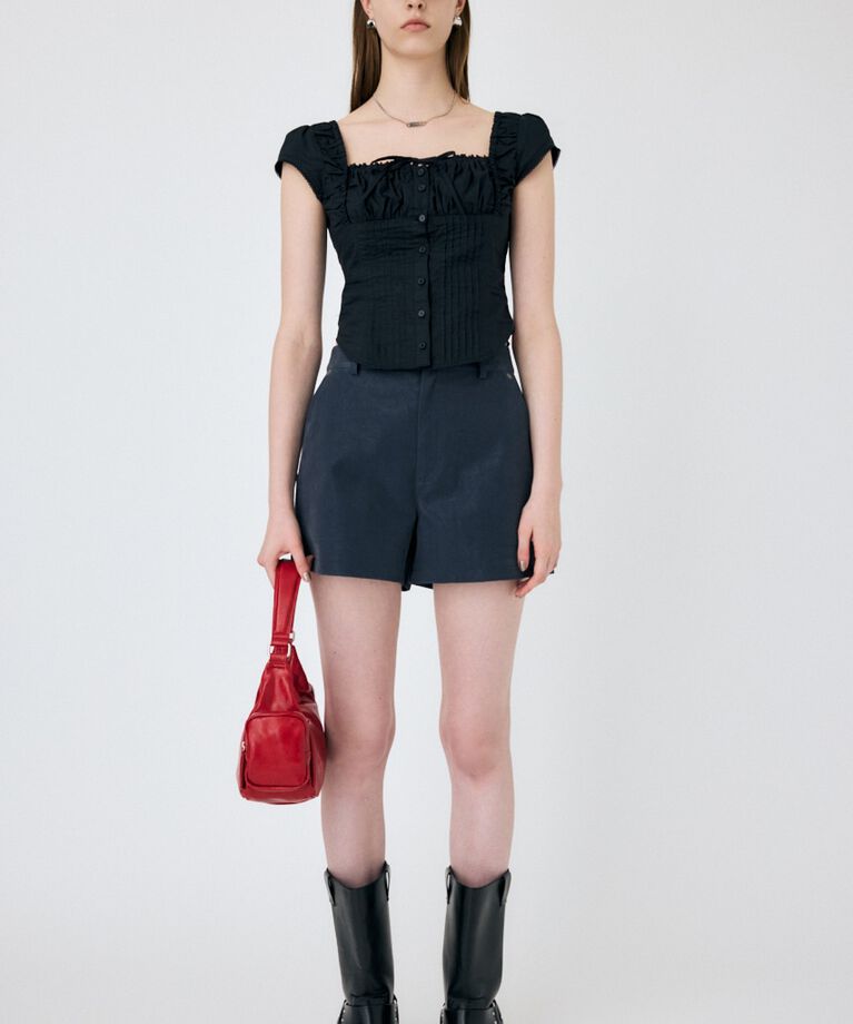 MOUSSY「F/LEATHER ショーツ」|その他|