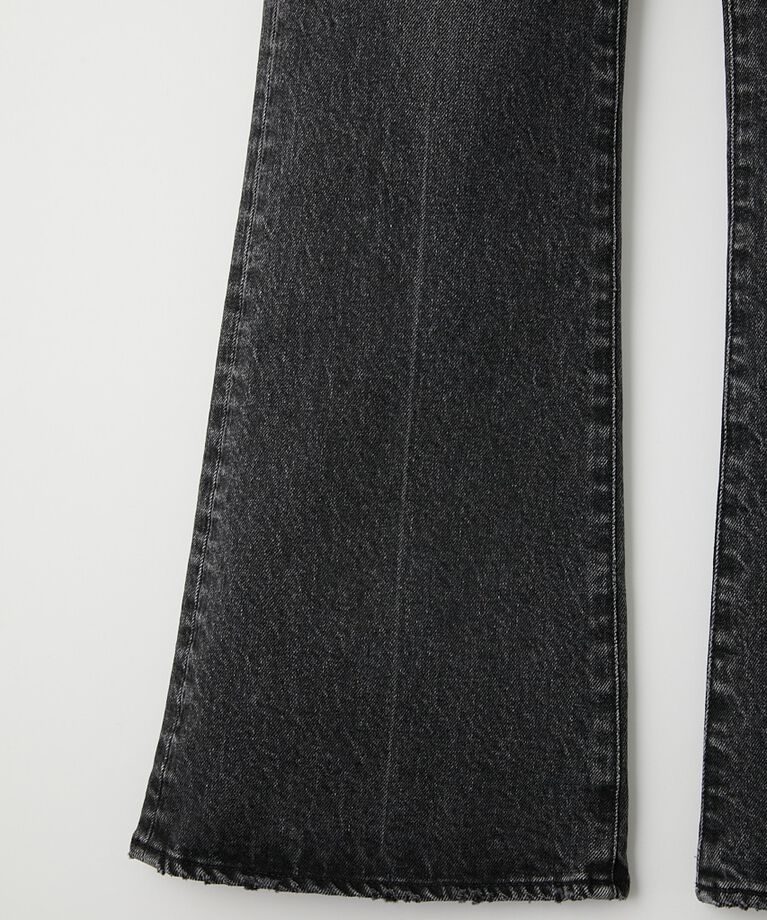 MOUSSY「MVS BLACK FLARE」|デニム|