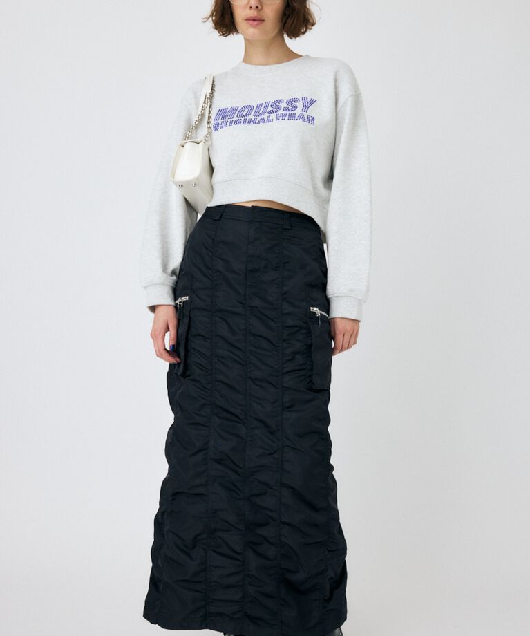MOUSSY「NYLON CARGO スカート」|スカート|BLK