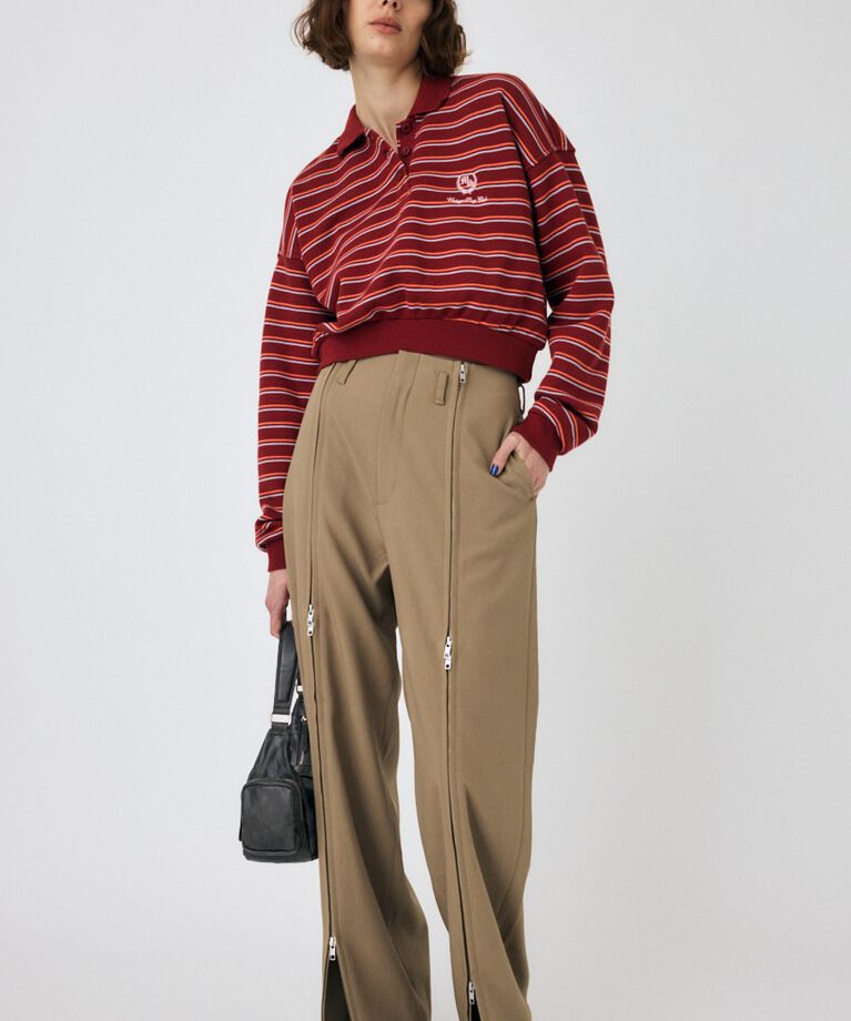 MOUSSY「ZIP UP WIDE トラウザーズ」|その他|