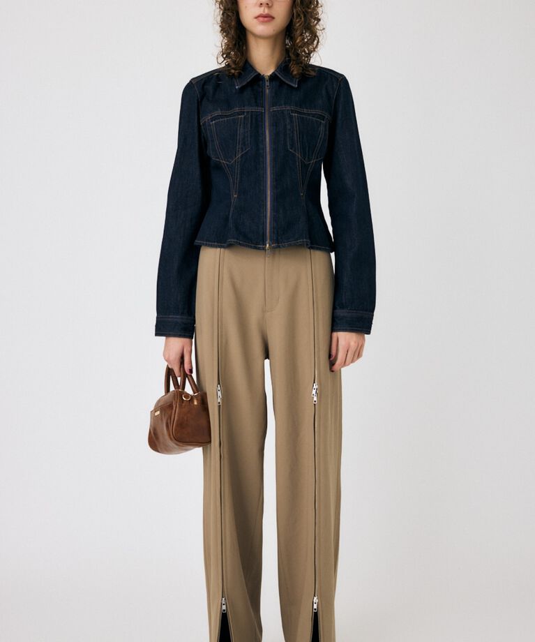 MOUSSY「WAIST TUCK デニムシャツ」|シャツ・ブラウス|
