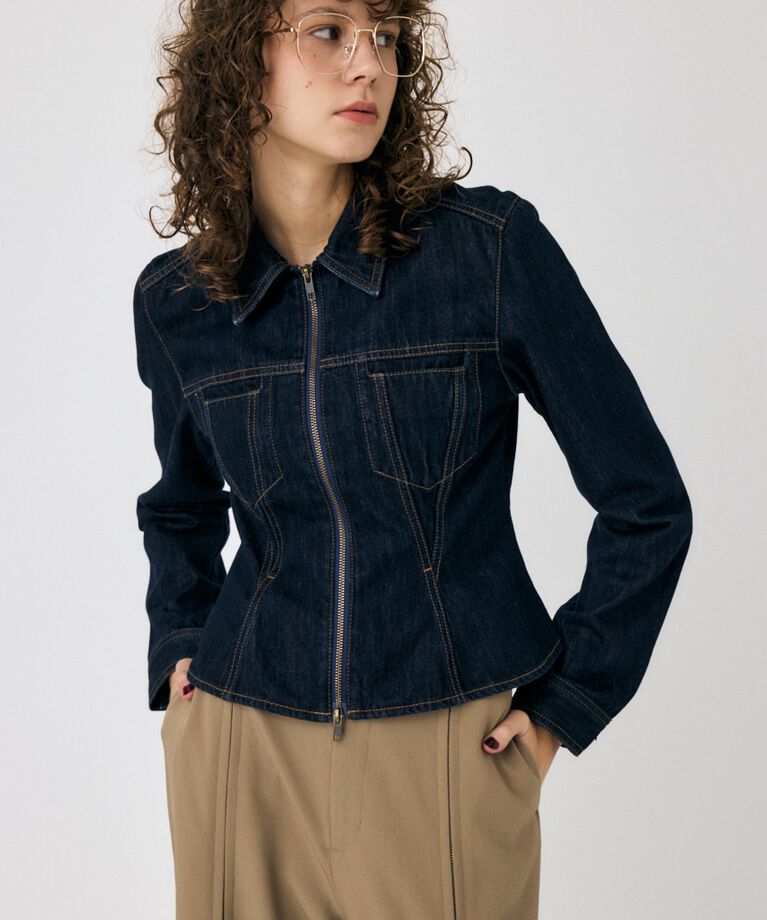 MOUSSY「WAIST TUCK デニムシャツ」|シャツ・ブラウス|