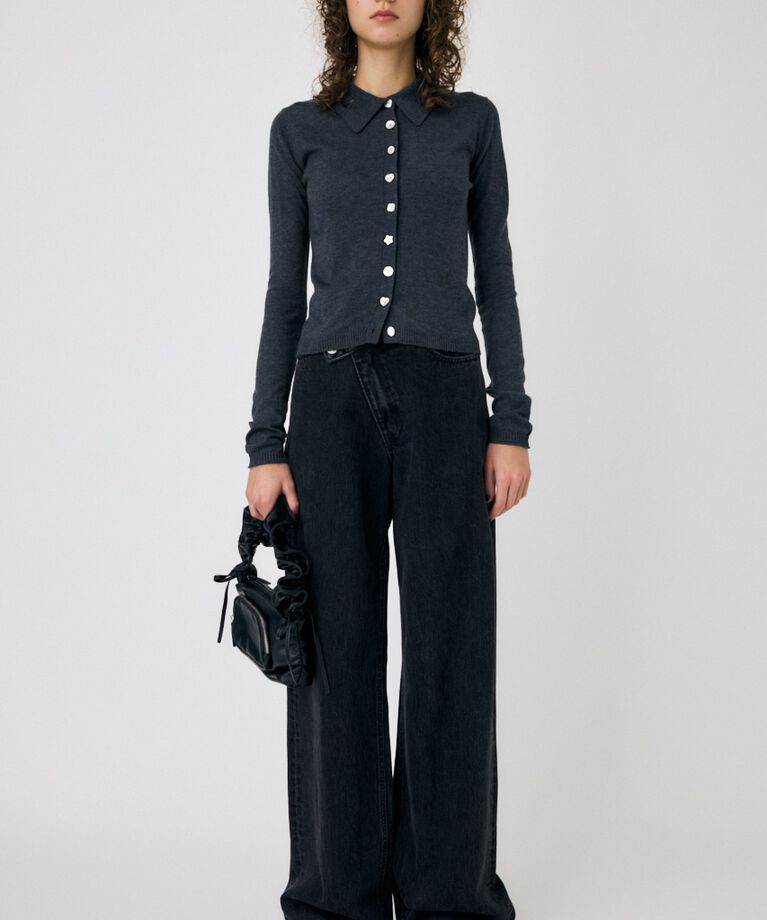 MOUSSY「RANDOM BUTTON カーディガン」|ニット・セーター|