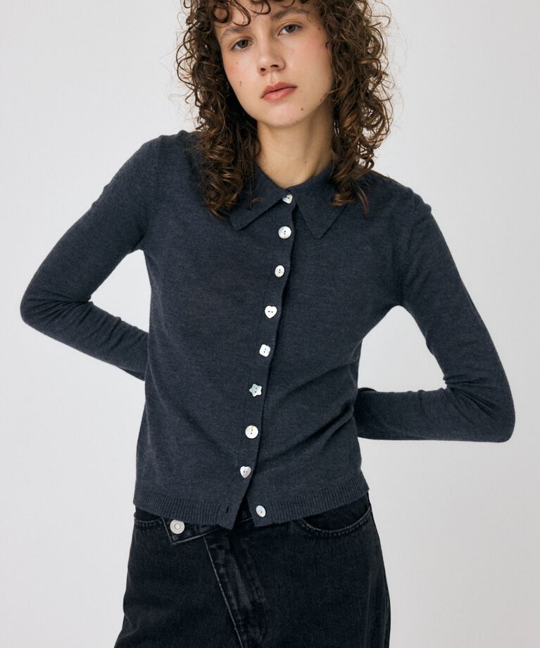 MOUSSY「RANDOM BUTTON カーディガン」|ニット・セーター|
