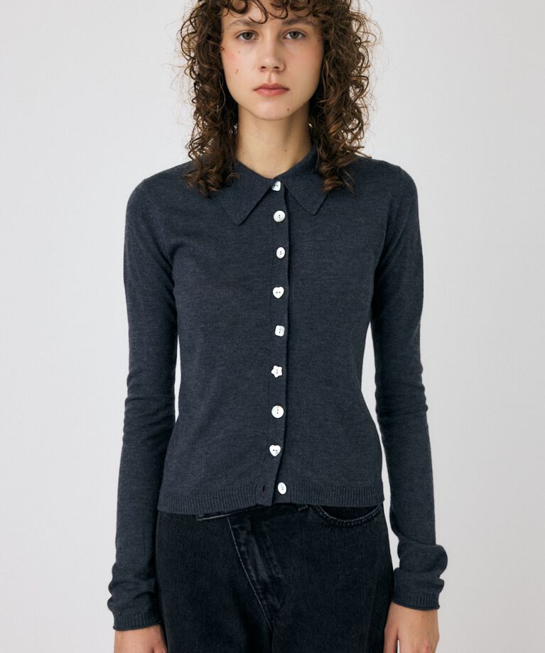MOUSSY「RANDOM BUTTON カーディガン」|ニット・セーター|