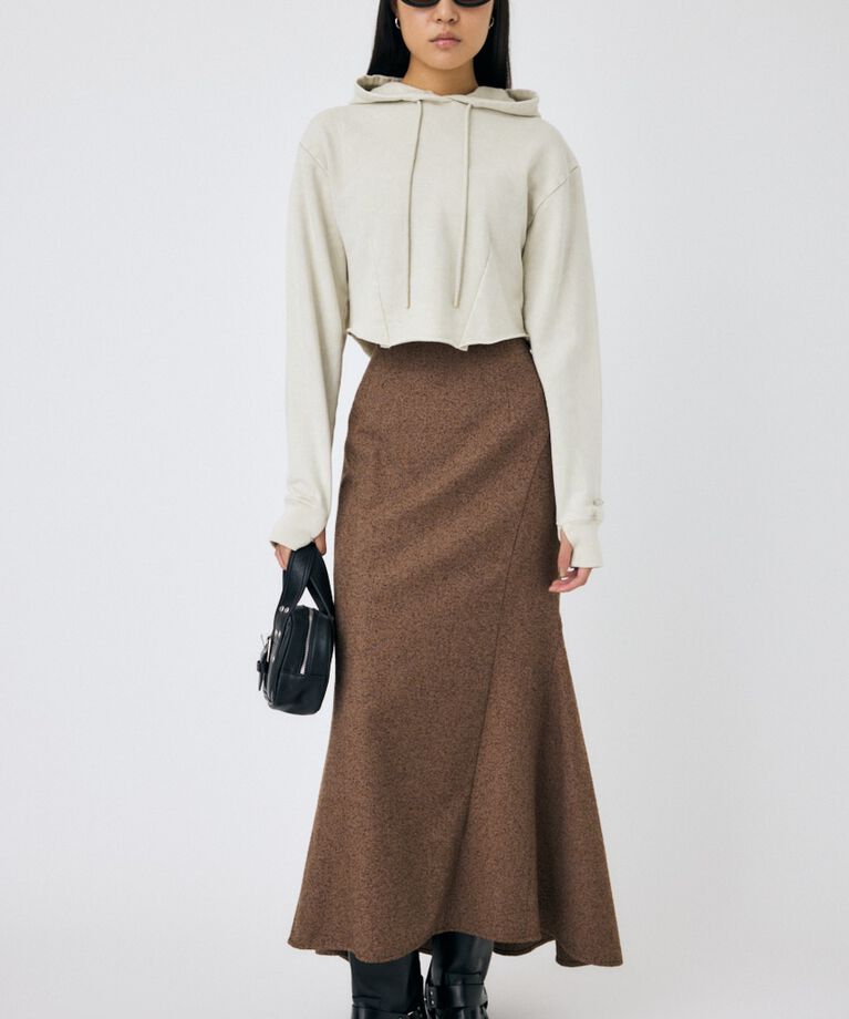 MOUSSY「GARMENT DYE CUT OFF フーディ」|パーカー|