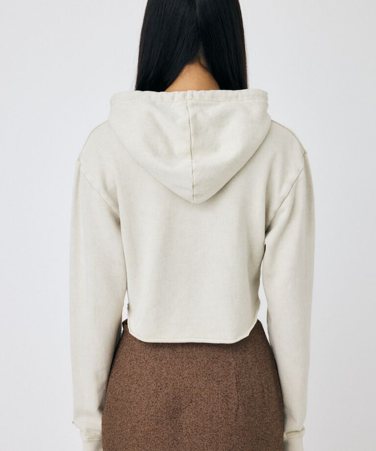 MOUSSY「GARMENT DYE CUT OFF フーディ」|パーカー|