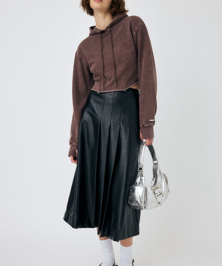 MOUSSY「GARMENT DYE CUT OFF フーディ」|パーカー|