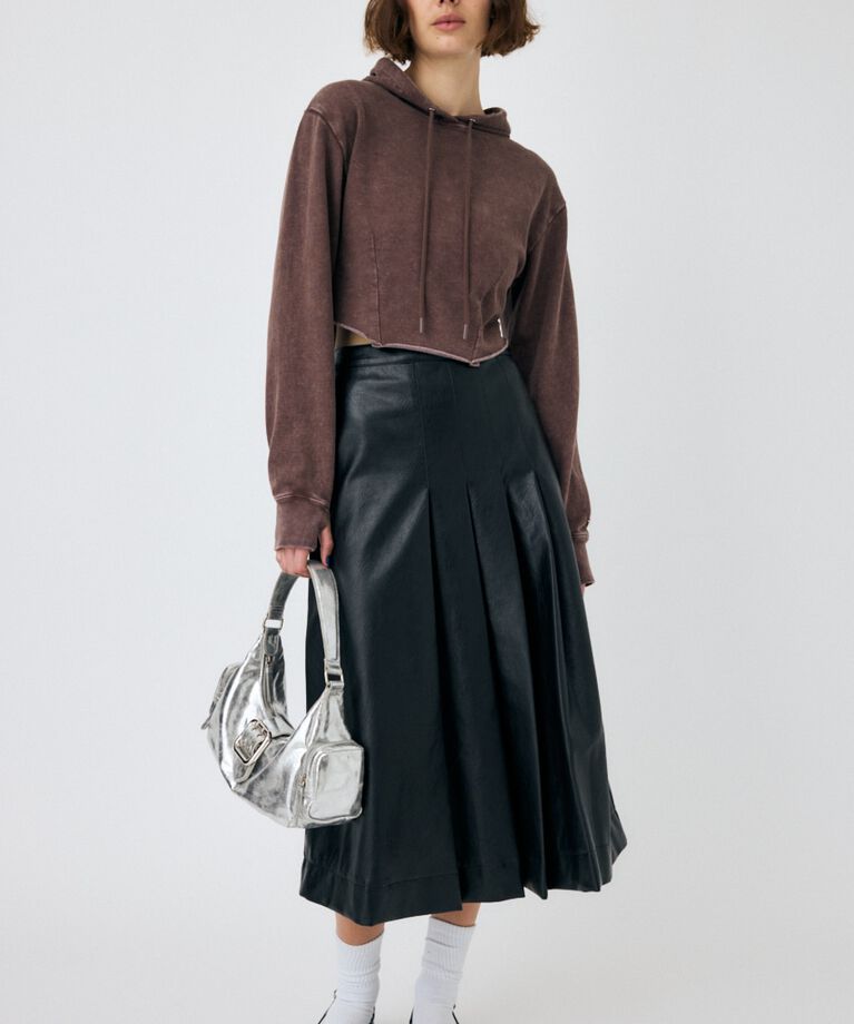 MOUSSY「GARMENT DYE CUT OFF フーディ」|パーカー|