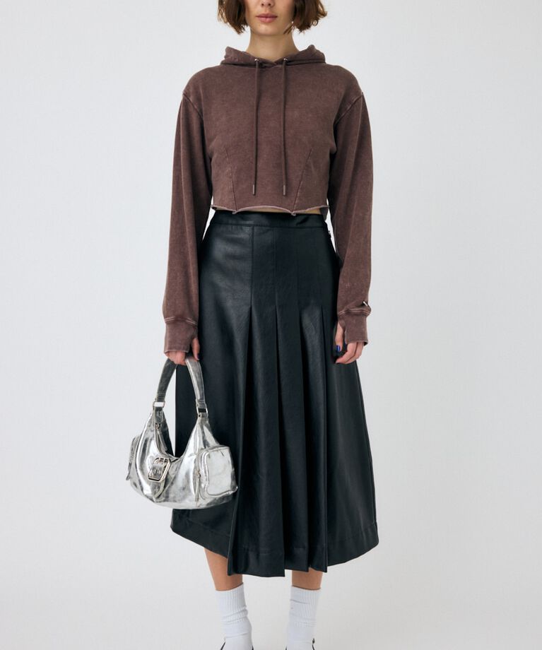 MOUSSY「GARMENT DYE CUT OFF フーディ」|パーカー|