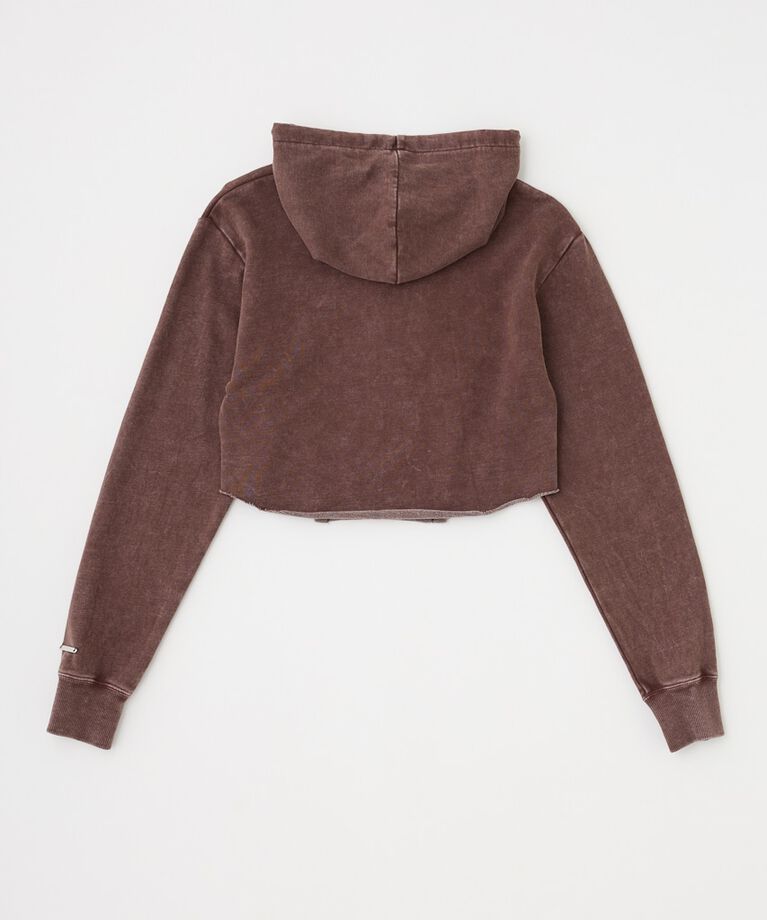 MOUSSY「GARMENT DYE CUT OFF フーディ」|パーカー|
