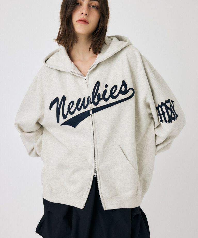 MOUSSY「PATCHED OVERSIZED ジップパーカー」|パーカー|T.GRY