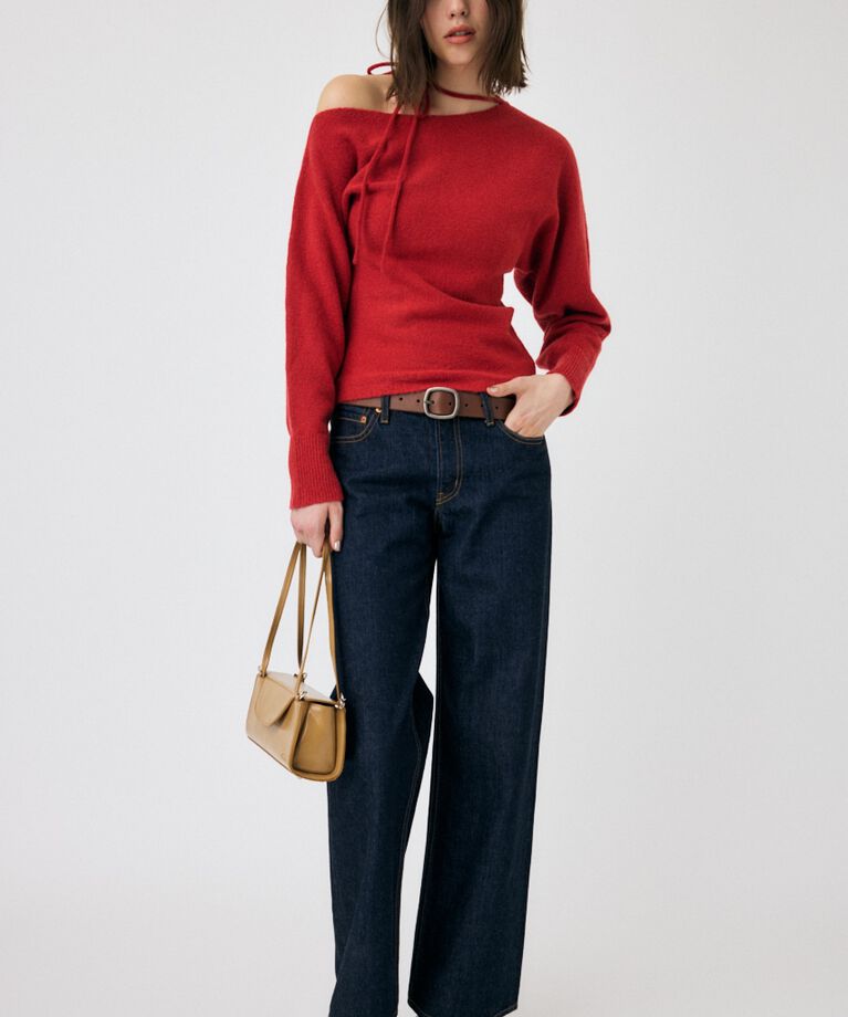 MOUSSY「ONE SHOULDER セーター」|ニット・セーター|