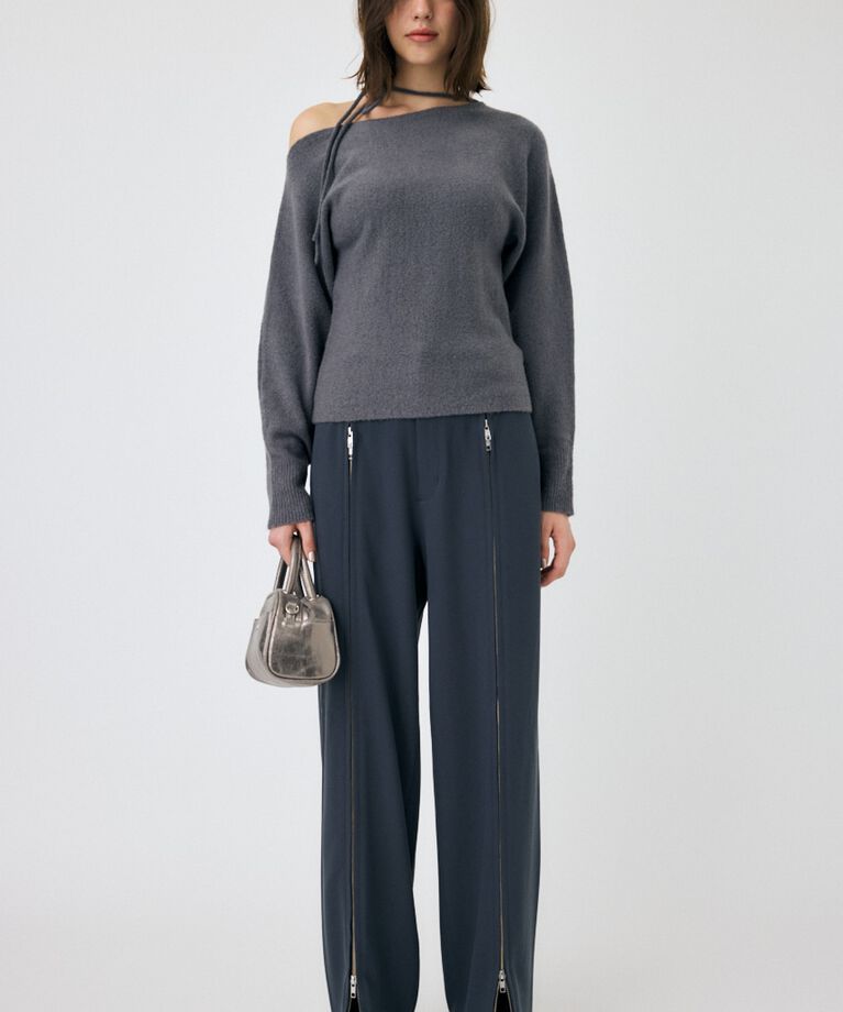 MOUSSY「ONE SHOULDER セーター」|ニット・セーター|