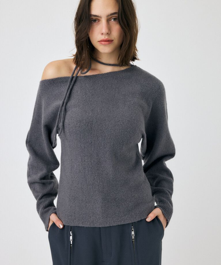 MOUSSY「ONE SHOULDER セーター」|ニット・セーター|