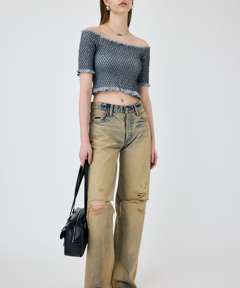 MOUSSY「MIDRISE ストレートデニム」|デニム|BLU