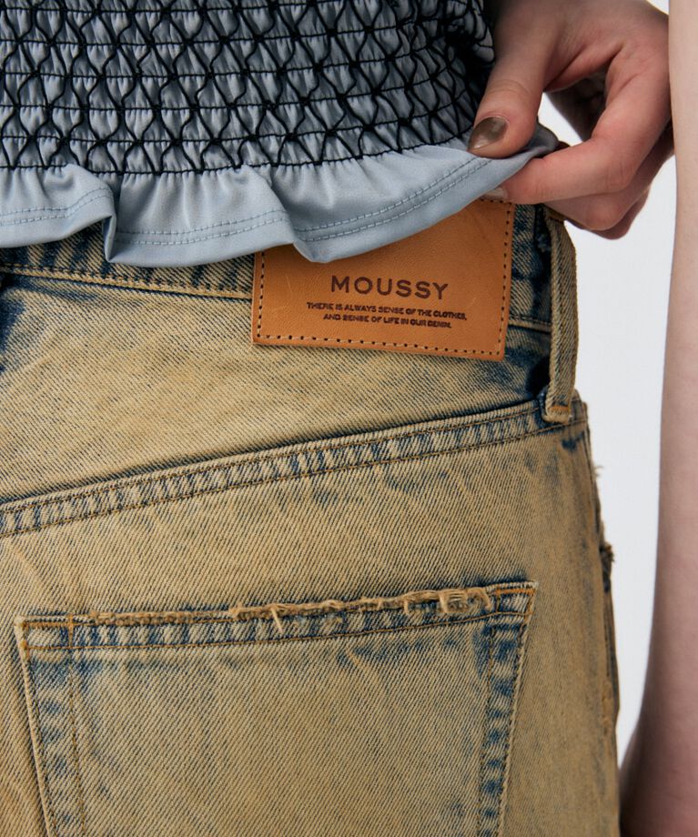 MOUSSY「MIDRISE ストレートデニム」|デニム|