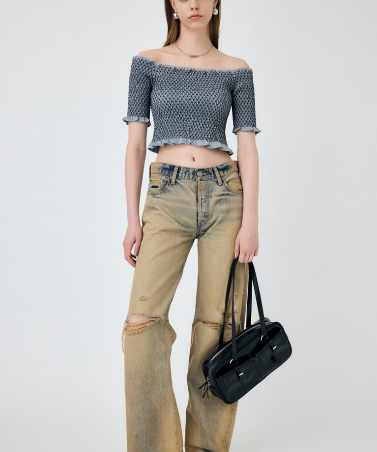 MOUSSY「MIDRISE ストレートデニム」|デニム|