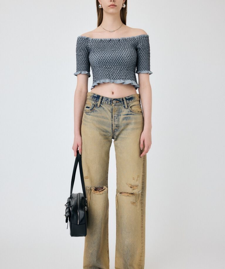 MOUSSY「MIDRISE ストレートデニム」|デニム|