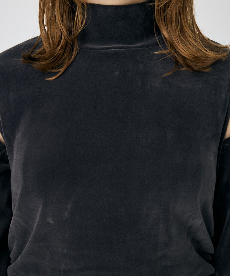 MOUSSY「VELVET GATHER ドレス」|ワンピース|