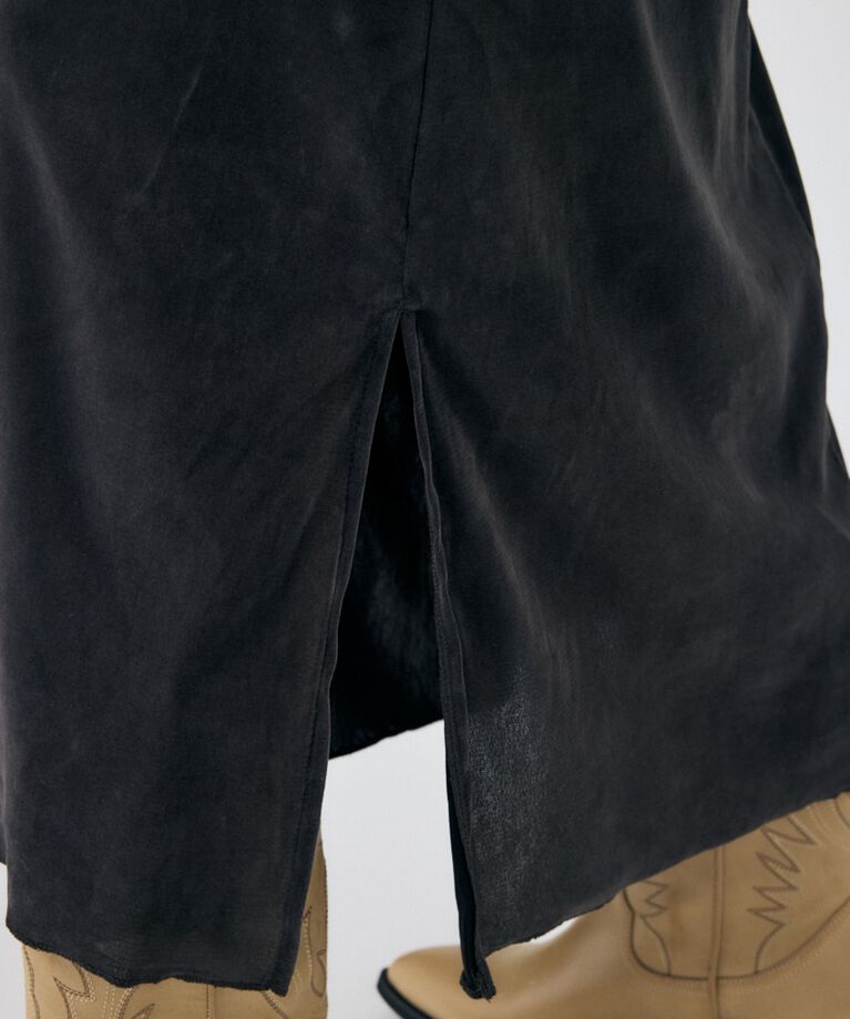 MOUSSY「VELVET GATHER ドレス」|ワンピース|